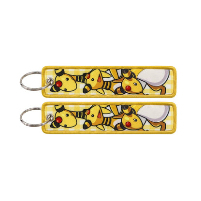 Anime Game Embroidery Keychain