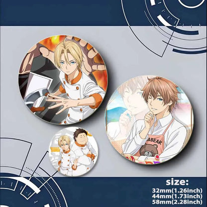 Food Wars Soma Tinplate Pins