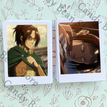 Anime Attack on Titan Hange Zoe Cosplay Cartoon Clear Card Photograph Photo Small Cards Collection Adorn Gift