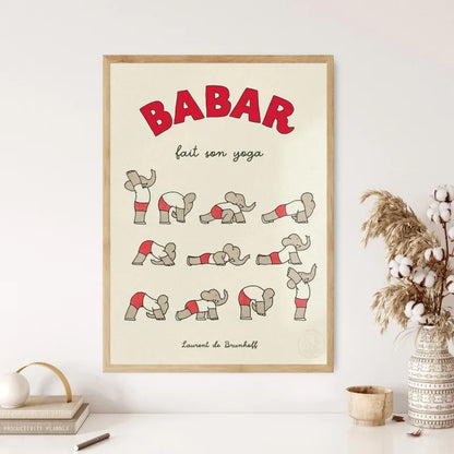 Babar Family Car Canvas Poster