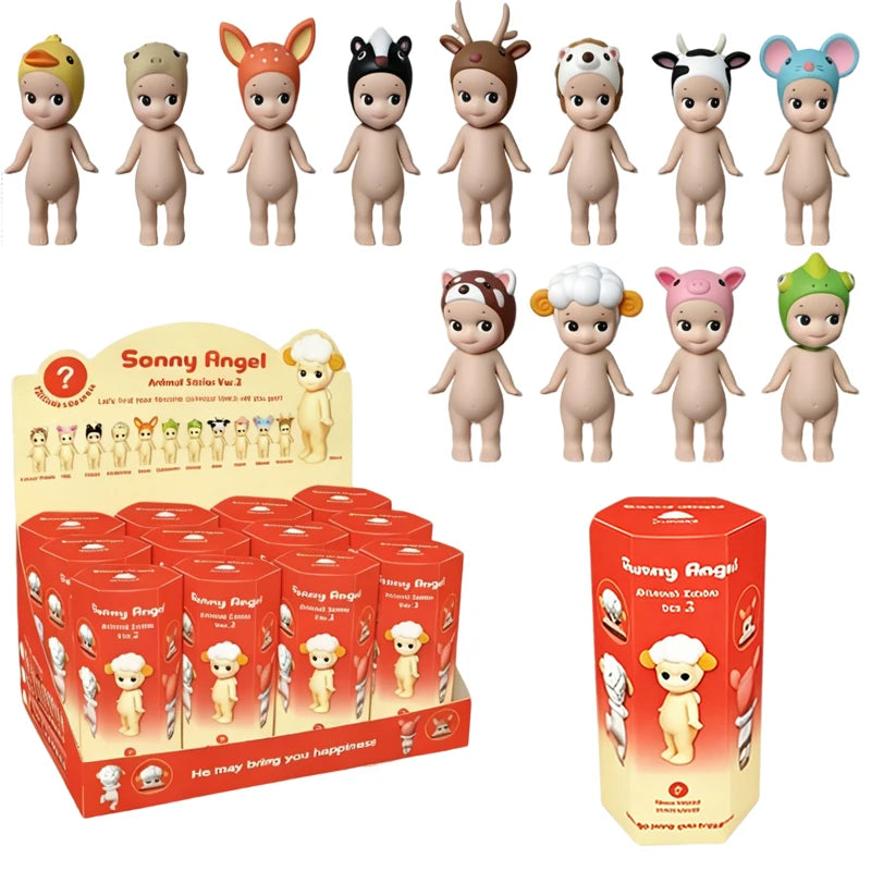 New Cute Angel Animal Blind Box Marine Animal Series Anime Figures Cute Animal Ver.1 Ver.2 Ver.3 Ver.4 Ornaments Dolls Gift