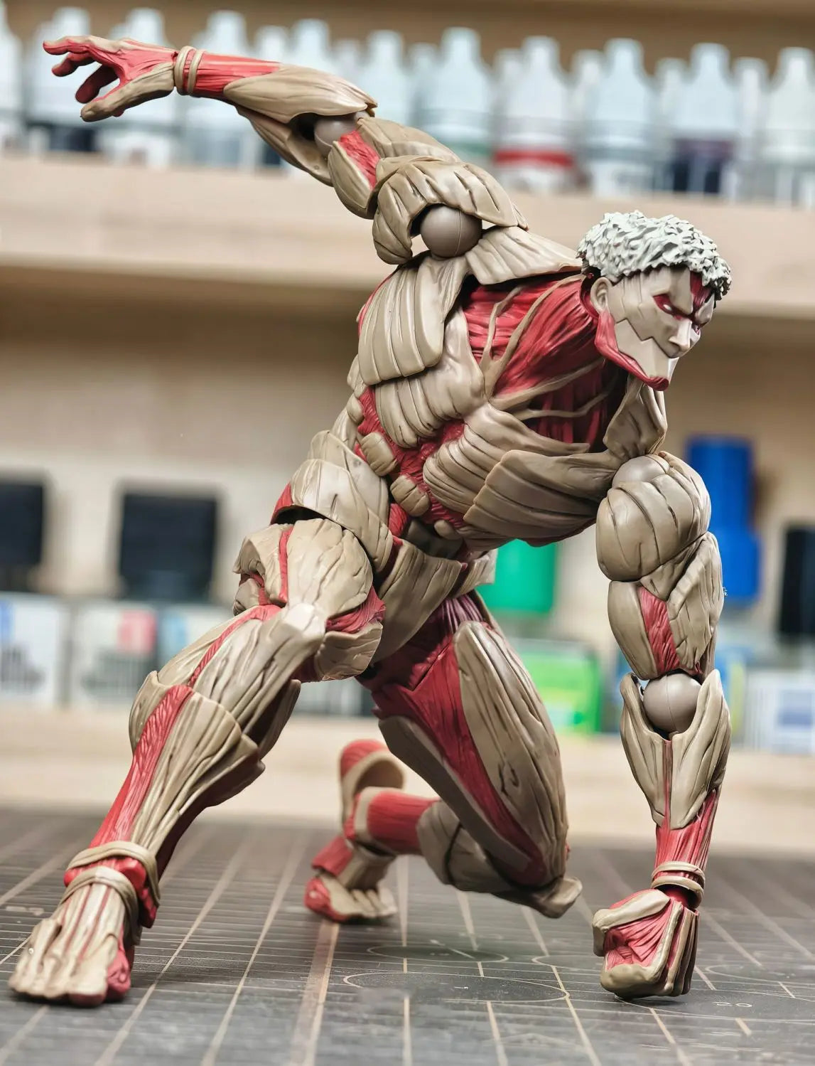 In Stock Attack On Titan Figure The Armored Titan Action Figures Pvc Collection Model Desk Decoration Statue Kids Toys Christmas