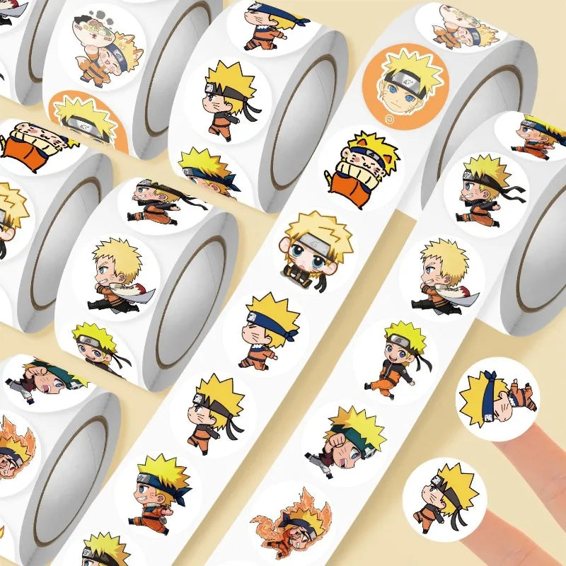 Naruto sticker Sasuke Uchiha and Uzumaki Naruto fashionable cartoon high-appearance-value stickers for DIY journals decoration