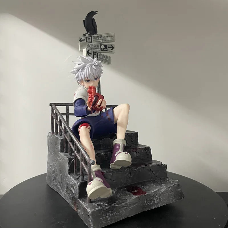 34cm Hunter X Hunter Killua Zoldyck PVC Action Figure Anime Figure Killua GK Statue Model Toys Collection Doll Kids Gifts