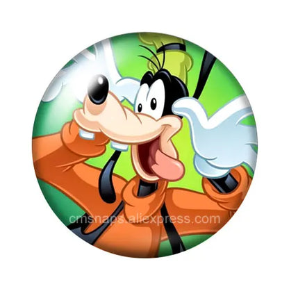 Pluto Goofy Dogs Glass Cabochon
