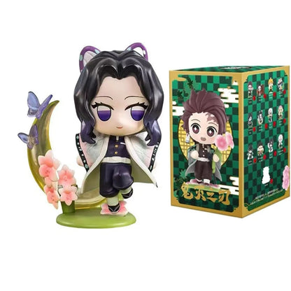 2026 Tanjiro Kamado Nezuko Demon-Slayer Anime Cartoon Figure Blind Box Creative Personalized Statue Ornament Surprise Gift Box