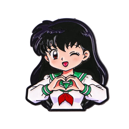 Anime Characters Heart Enamel Pin
