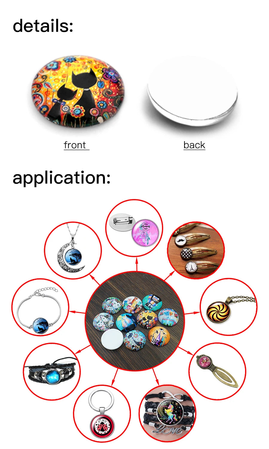 Pluto Goofy Dogs Glass Cabochon