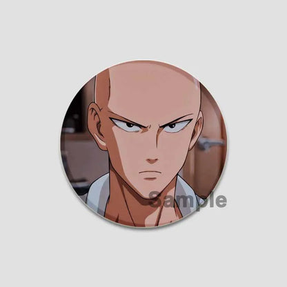 One Punch Man Saitama Button Pins