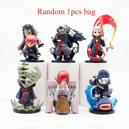 A Full Set of Small Organizations Naruto Hand-Made Q Version of Hand-Made Animation Boxed desktop Ornaments Gifts Around