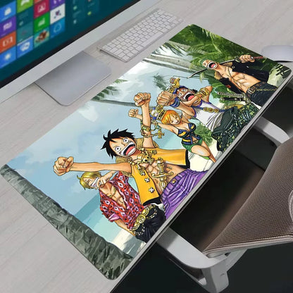 Mouse Pad Notbook Gaming Accessories Large Keyboard NonSlip Rubber Computer Carpet Anime One Piece Desk Mat PC Gamer MousePad