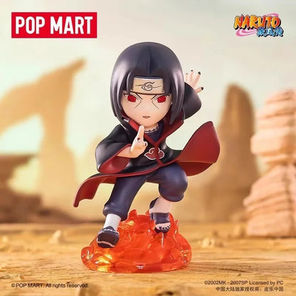 POP MART Naruto Sasuke Ninja World War Series Blind Box Toys Kawaii Surprise Guess Bag Doll Anime Figure Home Model Girls Gift