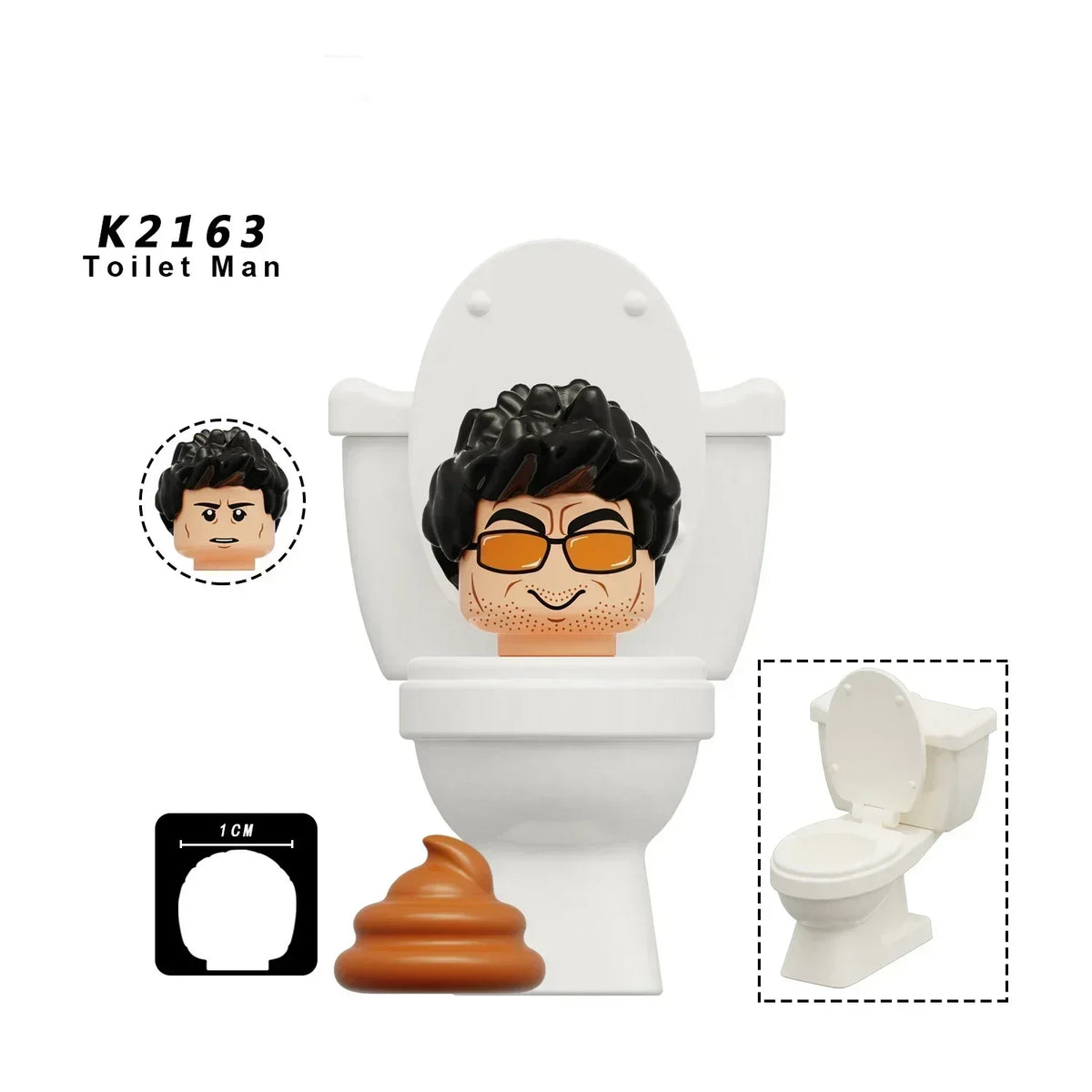 New KDL DJ Upgrade War-Damaged Skibidi Toilet Man Figures Anime Block Toys TvMan Titan Bricks Model Toy For Kid Birthday Gift
