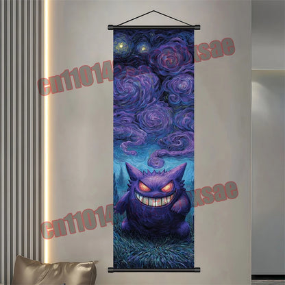 Pokemon Gengar Scroll Painting