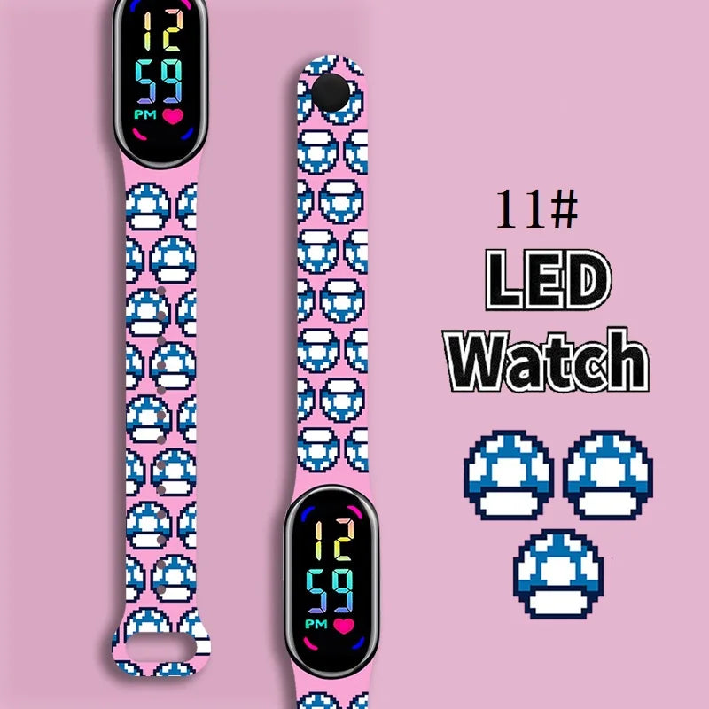Kids LED Watch Touch Control Digital Silicone Strap