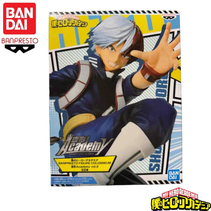 In Stock Original Bandai Banpresto My Hero Academia Todoroki Shoto Anime Characters Model Toy Birthday Present Garage