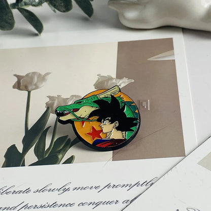 Anime Dragon Ball Funny Metal brooch badge accessory Cartoon Character Creative Pin Clothes Decorative Jewelry Gifts Friends toy
