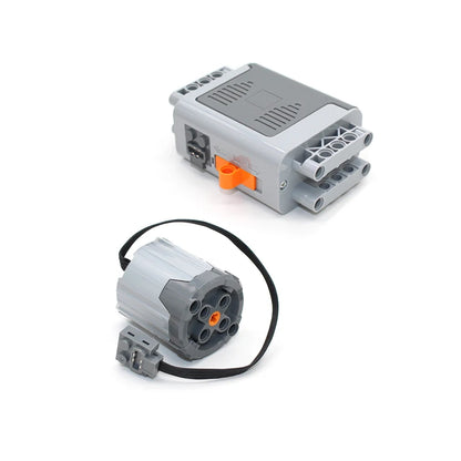 High-tech 2 Speed Compact Gearbox Model Building Blocks Compatible PF Set MOC Transmission Kit Bricks DIY Toys Gift for Children