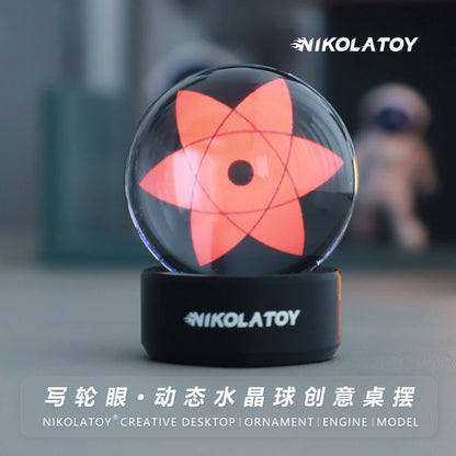 Naruto Sasuke LED Crystal Lamp