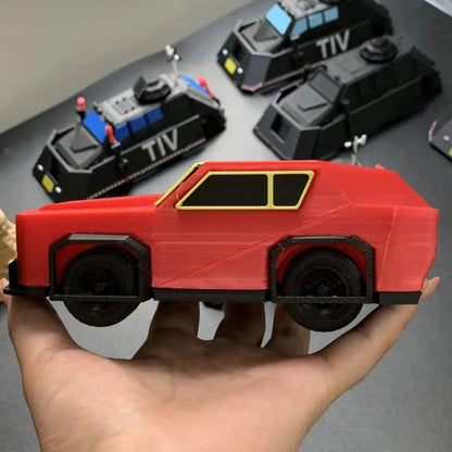 New Storm Chaser TIV2 Tornado Intercept Vehicle Model Creative Collector Car Ornament Gift For Weather Hobby & Vehicle Toy Fans