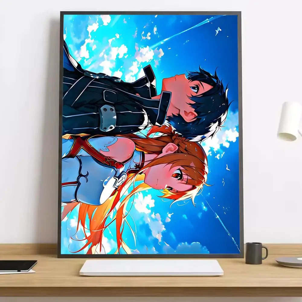 Sword Art Online Kirito Canvas Poster