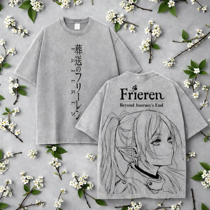 Frieren Graphic Washed T Shirt