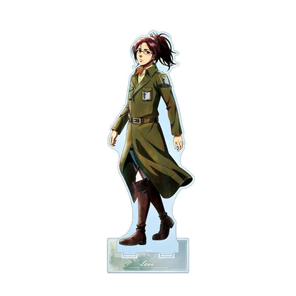 Attack on Titan Levi Ackerman Survey Corps Walking Coat Ver 15cm Acrylic Stand Keychain Anime Otaku Collectible Decor Gift