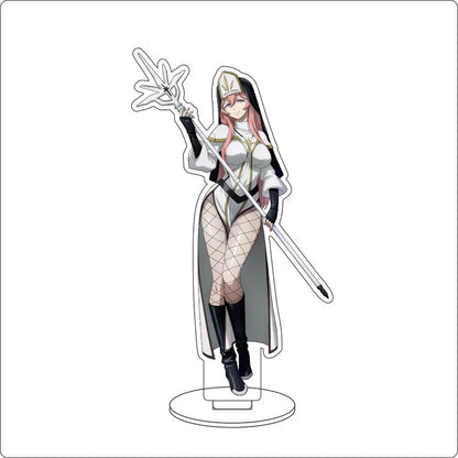 Anime Overlord Acrylic Stand Ornaments Ainz Ooal Gown Shalltear Bloodfallen albedo Cocytus Figure Stand Halloween Gifts