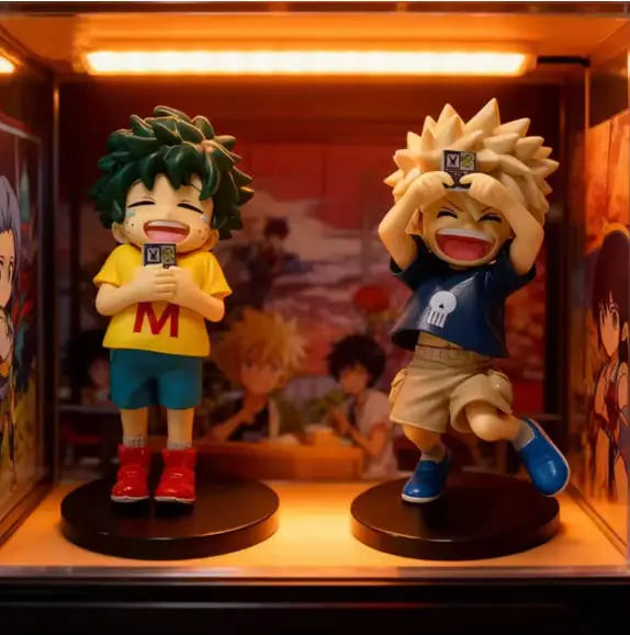 In Stock Gift My Hero Academia Childhood Izuku Midoriya / Childhood Katsuki Bakugo Figure Model Decoration Doll