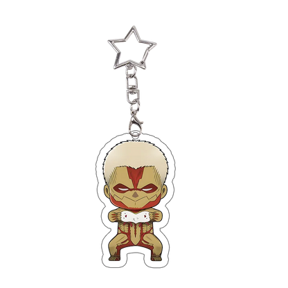 26pcs Attack on Titan Acrylic Keychain Mikasa Annie Levi Chibi Keyring Key Accessories Pendant Collect Reiner Birthday Gift