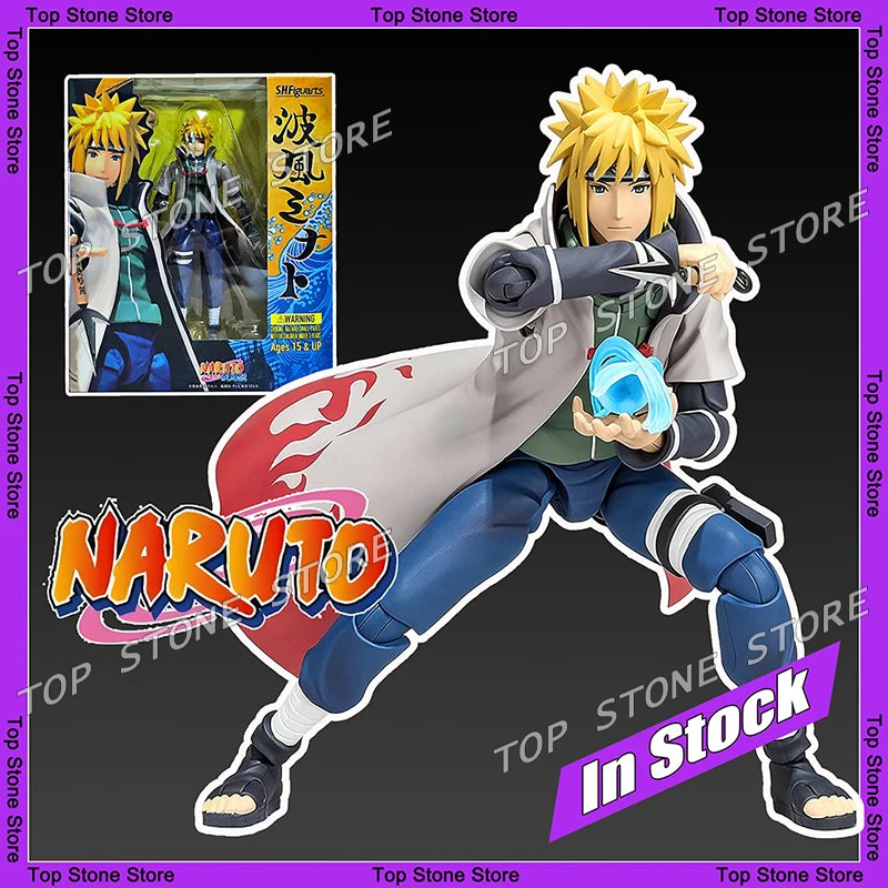 SHF Namikaze Minato Hatake Kakashi Action Figure Anime NARUTO Shippuden Figures Model Toys 16cm Collection Movable Doll Gifts