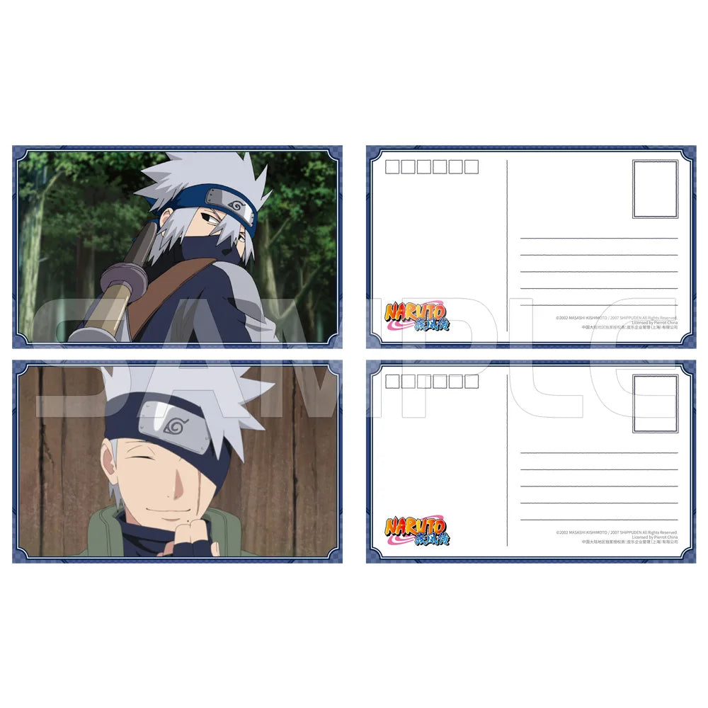 Brdwn Naruto Uchiha Sasuke Obito Sakura China Official Authorization Cosplay Growth Series Postcard