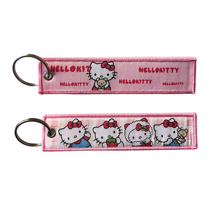 Anime Lock Embroidery Keychain