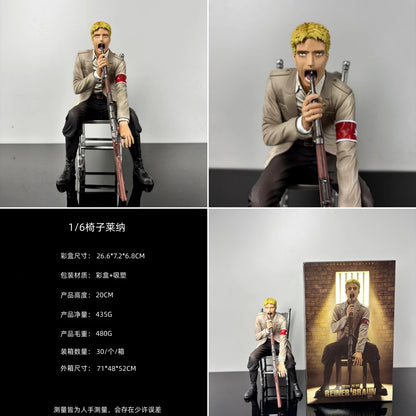 Attack On Titan Levi Ackerman Sitting Pose GK Figure Anime Statue Desktop Decoration Collectible Model For Anime Fans And Otaku