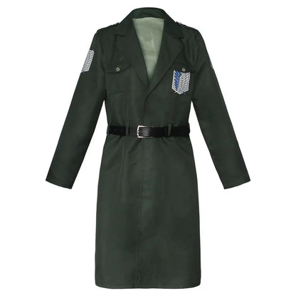 Attack on Titan Eren Levi Green Cosplay Costume Shingeki No Kyojin Scouting Legion Soldier Jacket Coat Uniform Halloween Costume