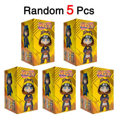 Hot Naruto Itachi Sasuke Kakashi Gaara Series 9PSC set Blind Box Trendy PVC Toy Figure Pendant Collection Birthday Present