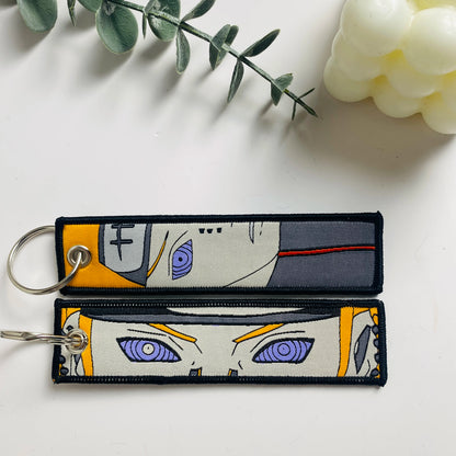 Anime Character Embroidered Keychain