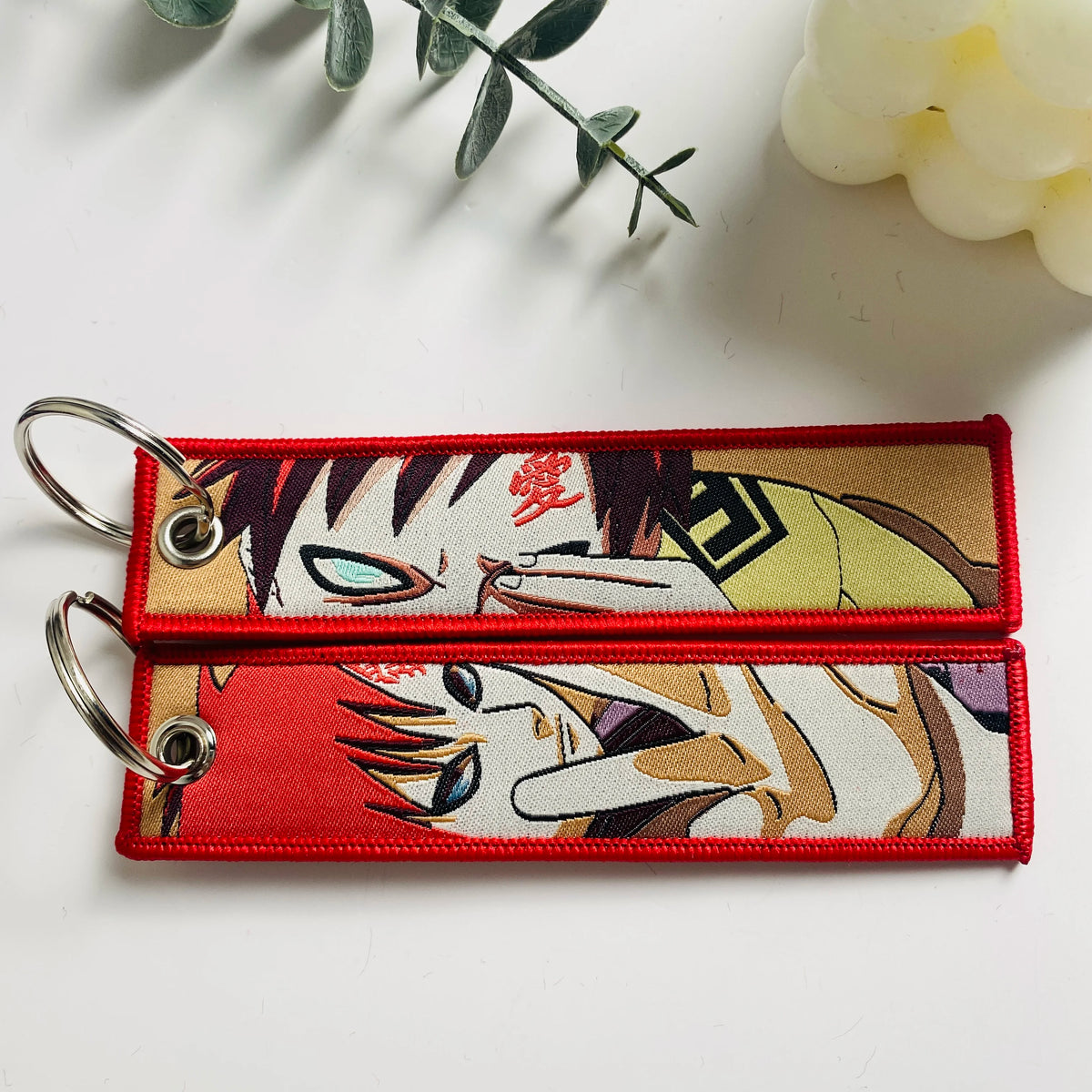 Anime Character Embroidered Keychain