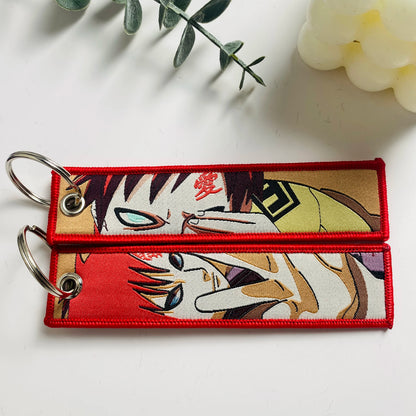 Anime Character Embroidered Keychain