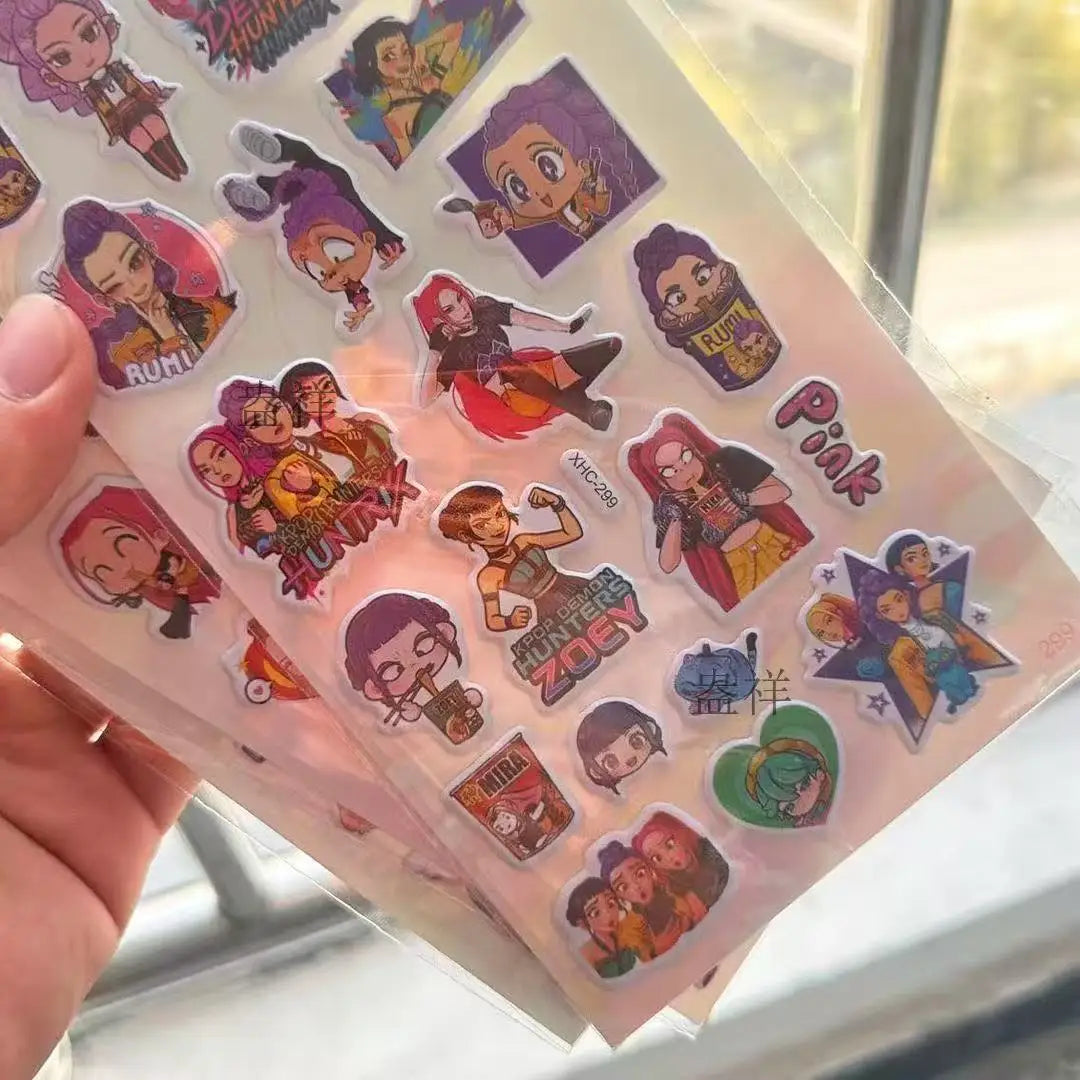 Anime Cartoon Foam Puffy Stickers