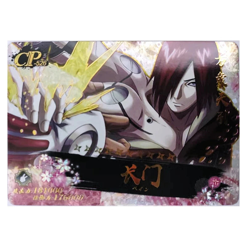 Anime NARUTO Rare Itachi Hoshigaki Kisame Nagato Sarutobi Asuma Kakuzu Sasuke Kakashi Game CP Collectible Card Birthday Toy Gift