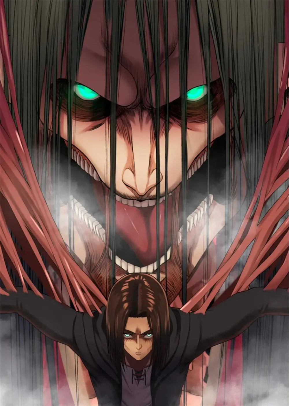 Modern Art Attack on Titan Anime Poster, Anime Lover Gift, Home Living Room/room Decoration Canvas Painting Cuadros