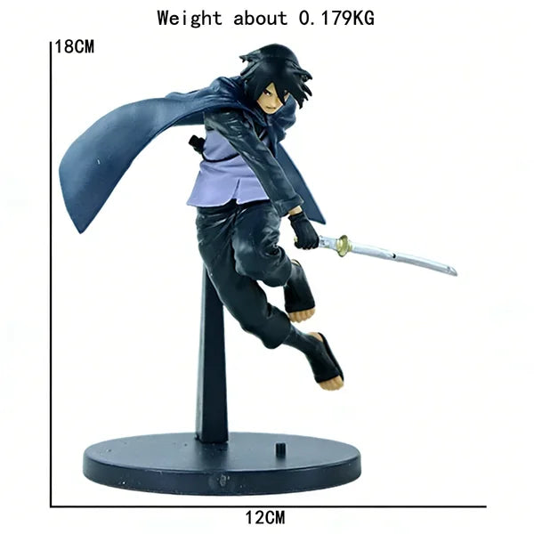Bandai Naruto Shippuden anime Figures Uchiha Sasuke Hatake Kakashi Combat Form Collectible figure decorative Model Anime Toys