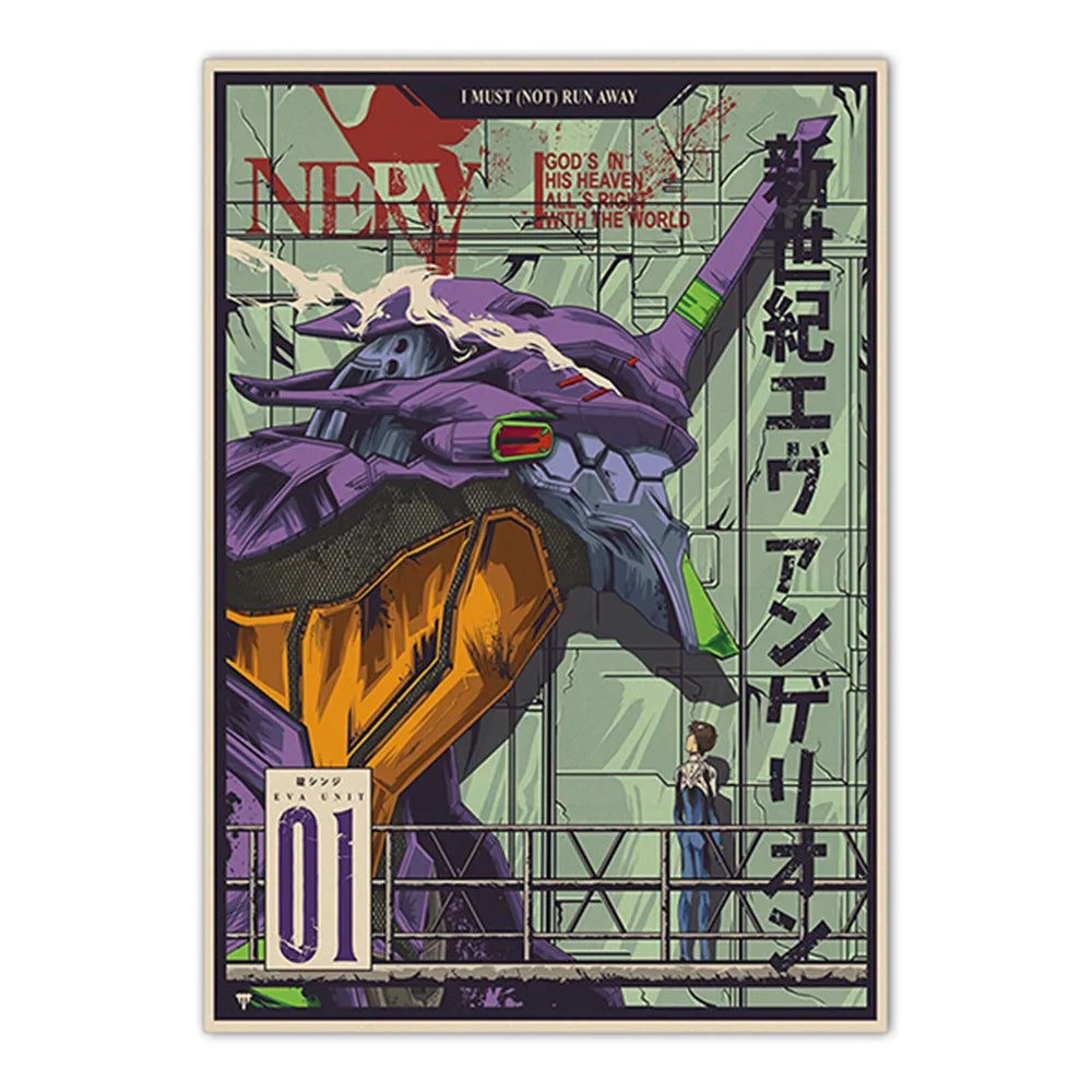 Neon Genesis Evangelion Shinji Canvas Print