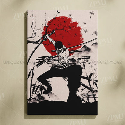 One Piece Monkey D. Luffy Canvas Poster