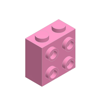 10PCS 22885 1x2x1 2/3 with Studs on 1 Side Block Moc Compatible with Brick DIY Children's Toy Assembly