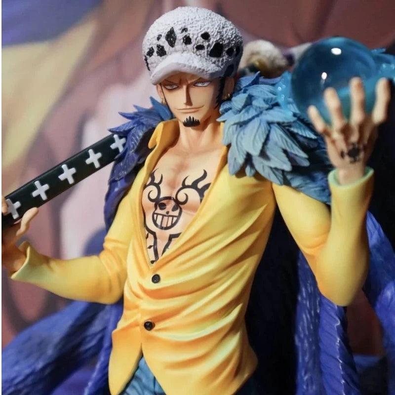 27cm One Piece Trafalgar D. Water Law Anime Model Ornament Action Figures Trendy Toy Desktop Decoration Collection Static Statue