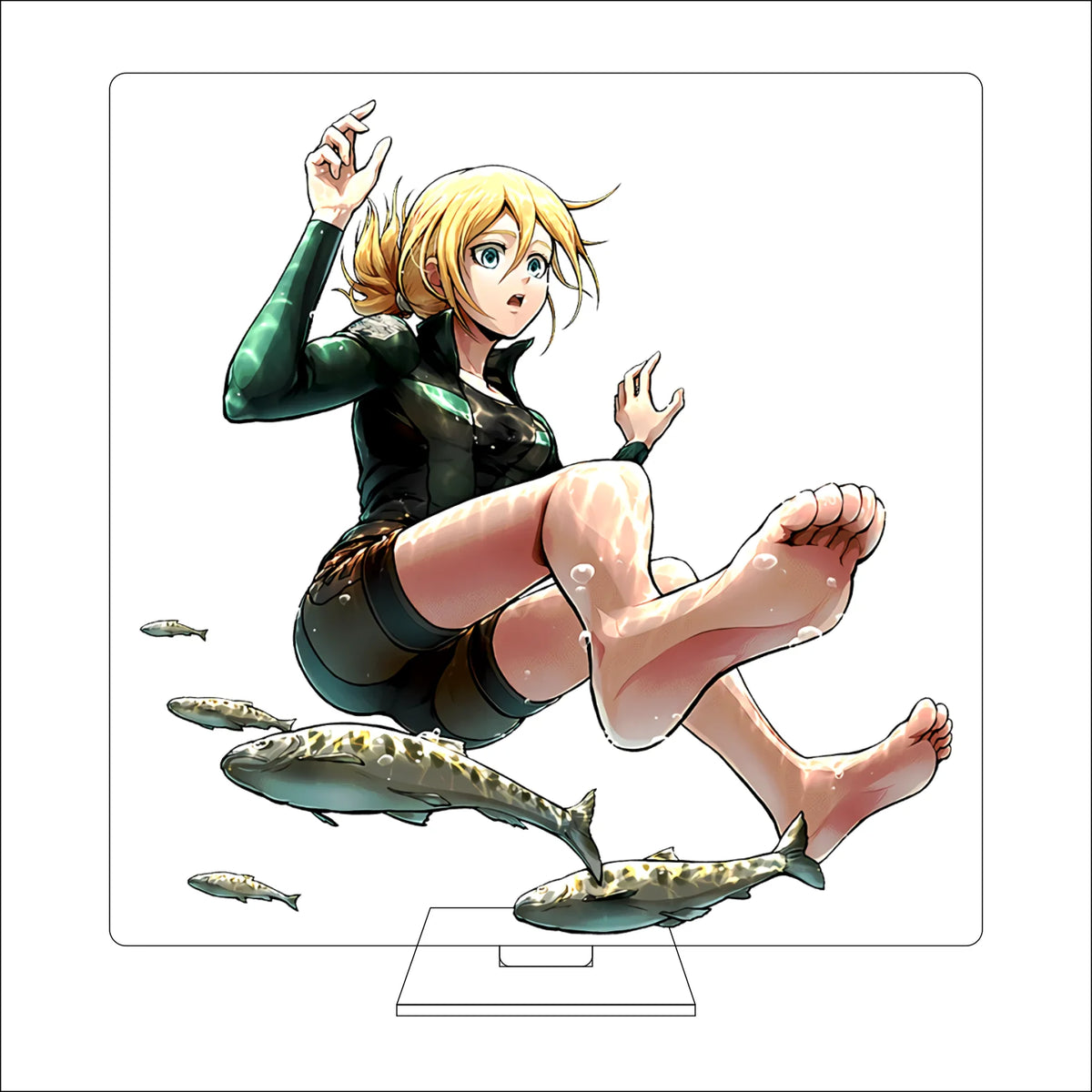 16CM Anime Attack on Titan Cosplay Acrylic Figure Stand Plate Armin Arlert Eren Jaeger Mikasa·Ackerman Ornaments Gifts