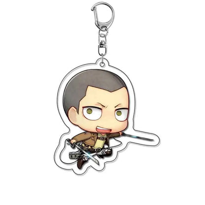 Attack On Titan Merchandise Keychain Eren Levi Hange Mikasa Armin Wings Of Freedom Fan Made Pendant Friends Girl Gift Choice