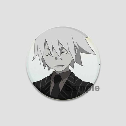 58/44/32mm Anime Soul Eater Round Pins Cartoon Badges